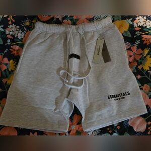 Essentials Fear Of God Light Oatmeal Sweat Shorts Size XS